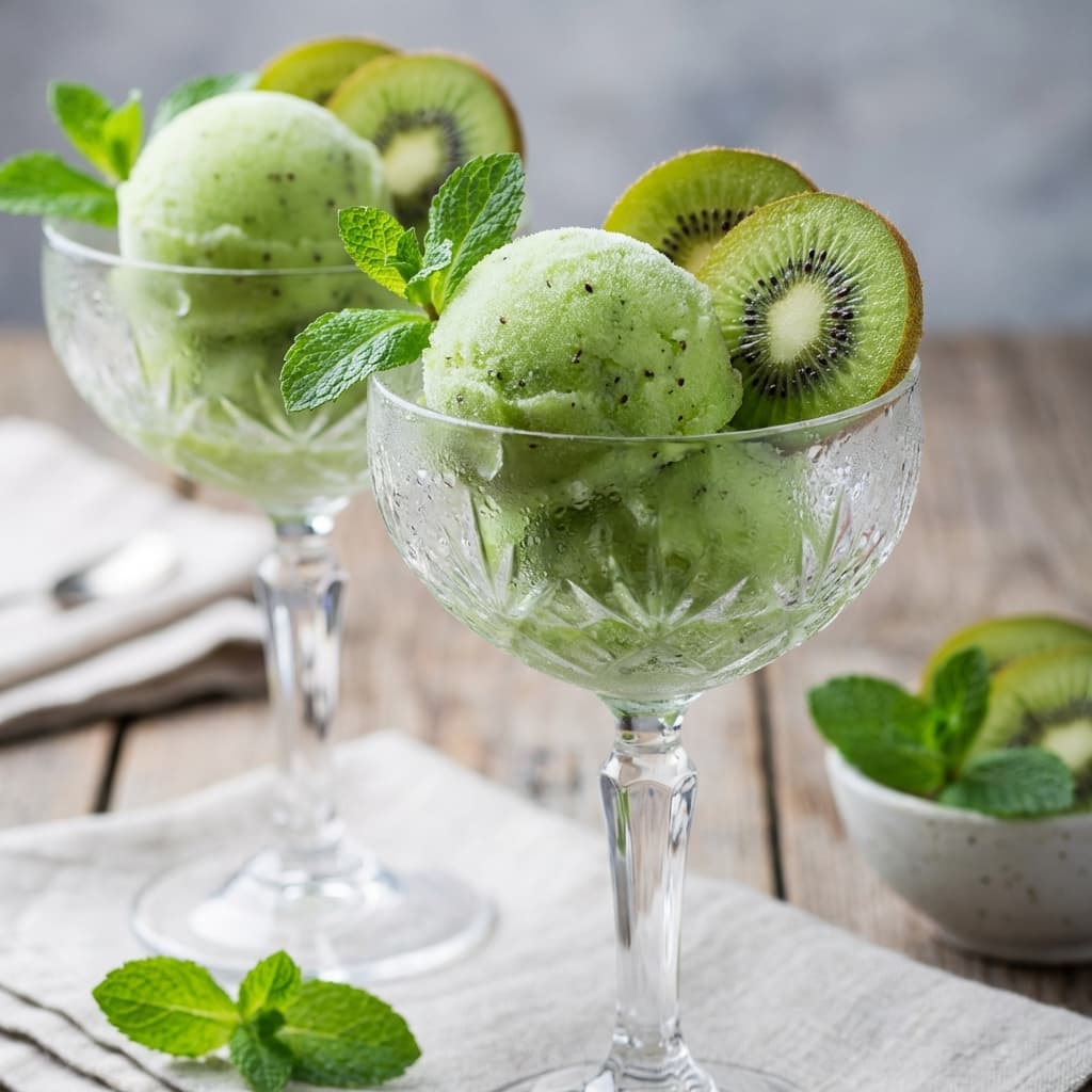 Kiwi Mint Sorbet